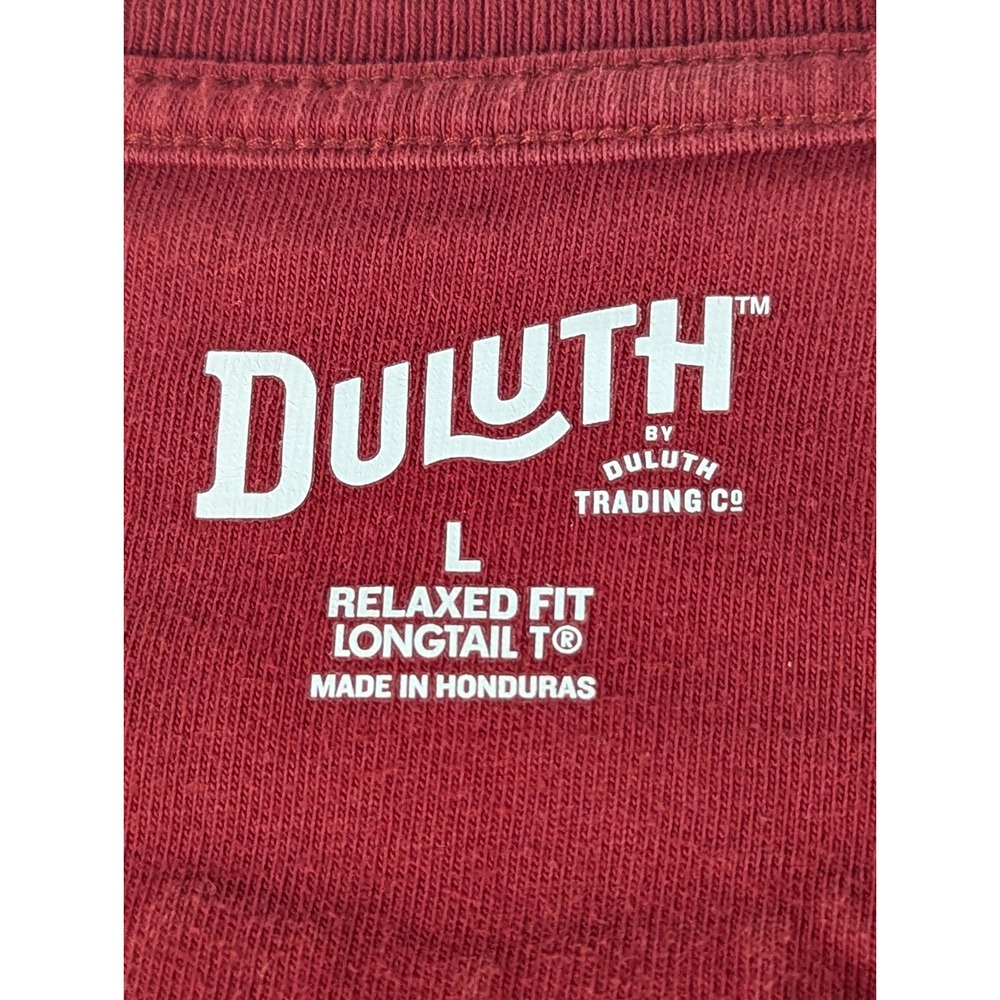 Duluth Trading Company Mens Longtail T Henley Shirt Bundle 3 Pack Red Black L - Picture 3 of 16